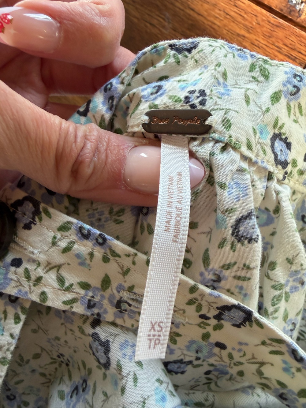 Free People White Floral Backless Scoop Mini Dress size XS Summer Sundress - Picture 3 of 6